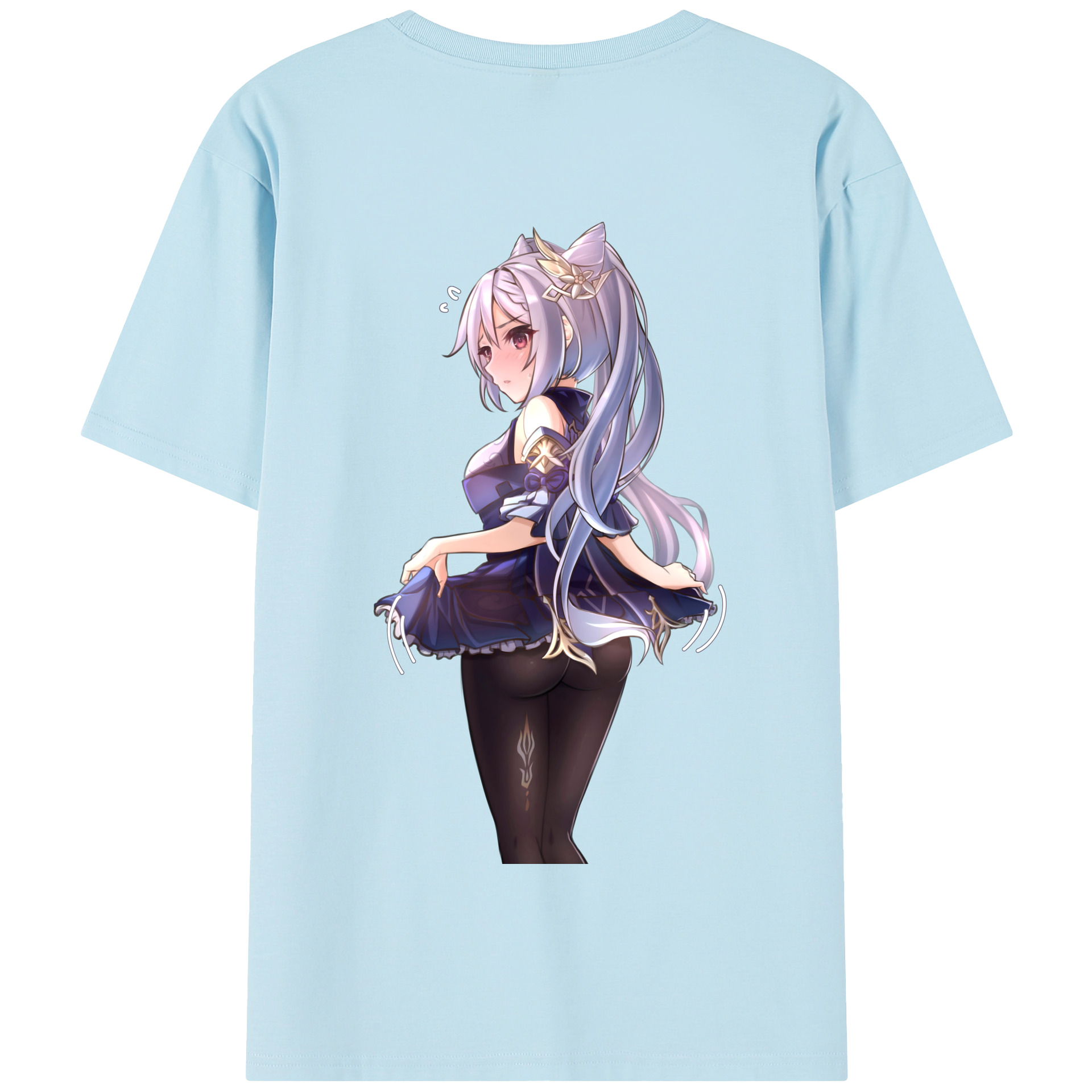 げんし神 刻晴 こくせい genshin Kokusei 綿100％半袖Tシャツ（背面プリント）